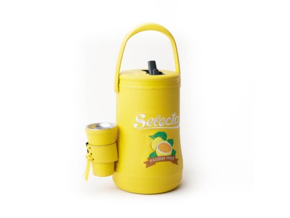 termoska selecta hot cold s kovovou guampou zluta