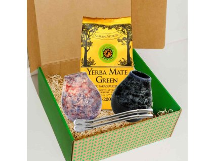 darkovy box yerba mate pro 2 mate green frutas 200 g kalabasa bombilla