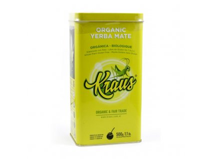 927 yerba mate kraus organic v plechove doze 500 g